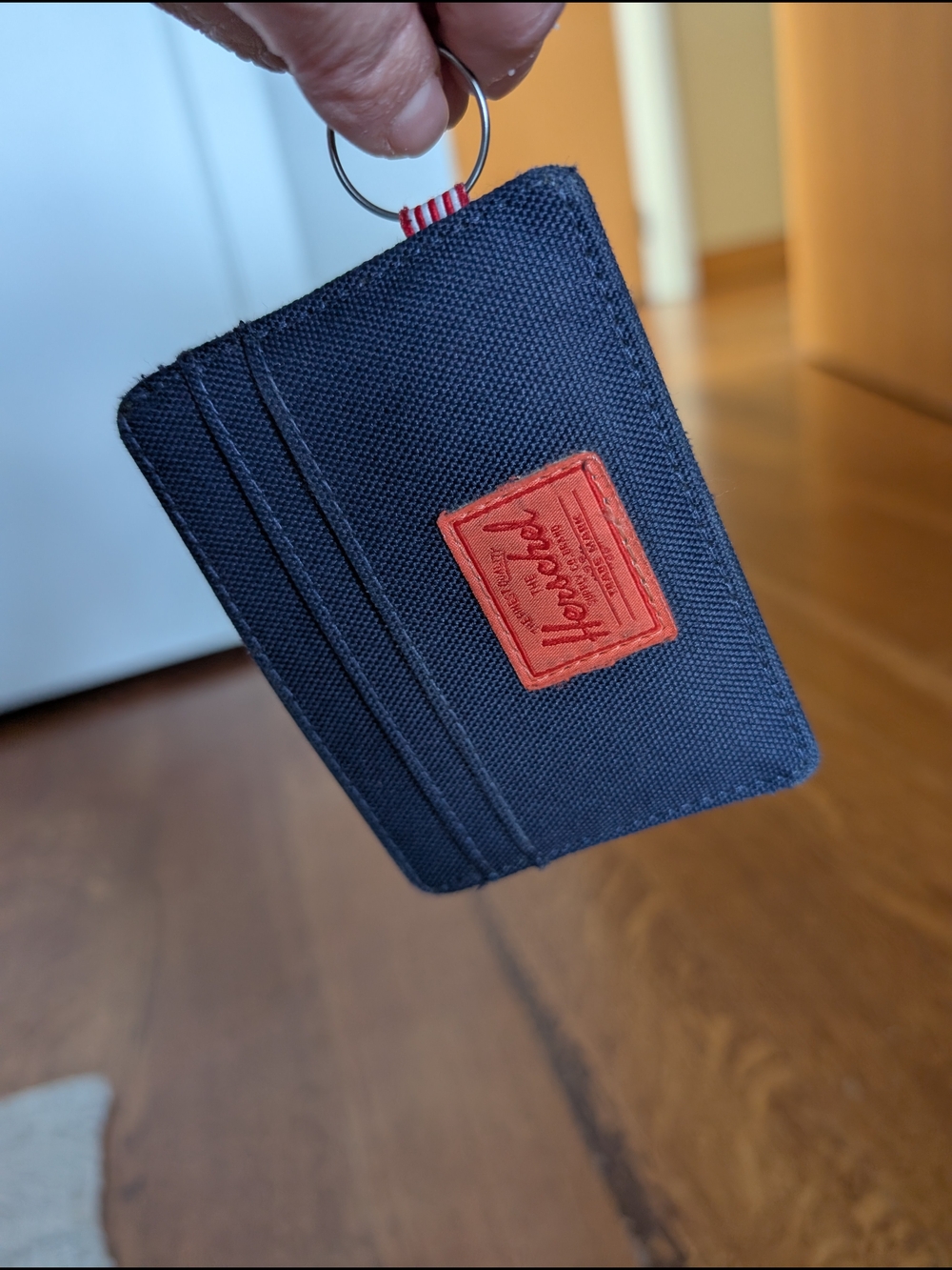 Herschel Supply Company Navy Canvas Cardholder w Keyring Unisex